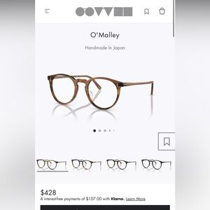 Oliver Peoples O’Malley glasses frames